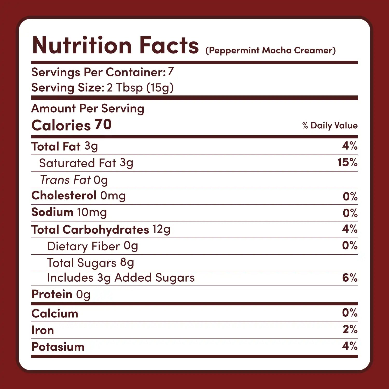 Peppermint Mocha Creamer Add-On (SPECIAL PRICING) - Simple Edit