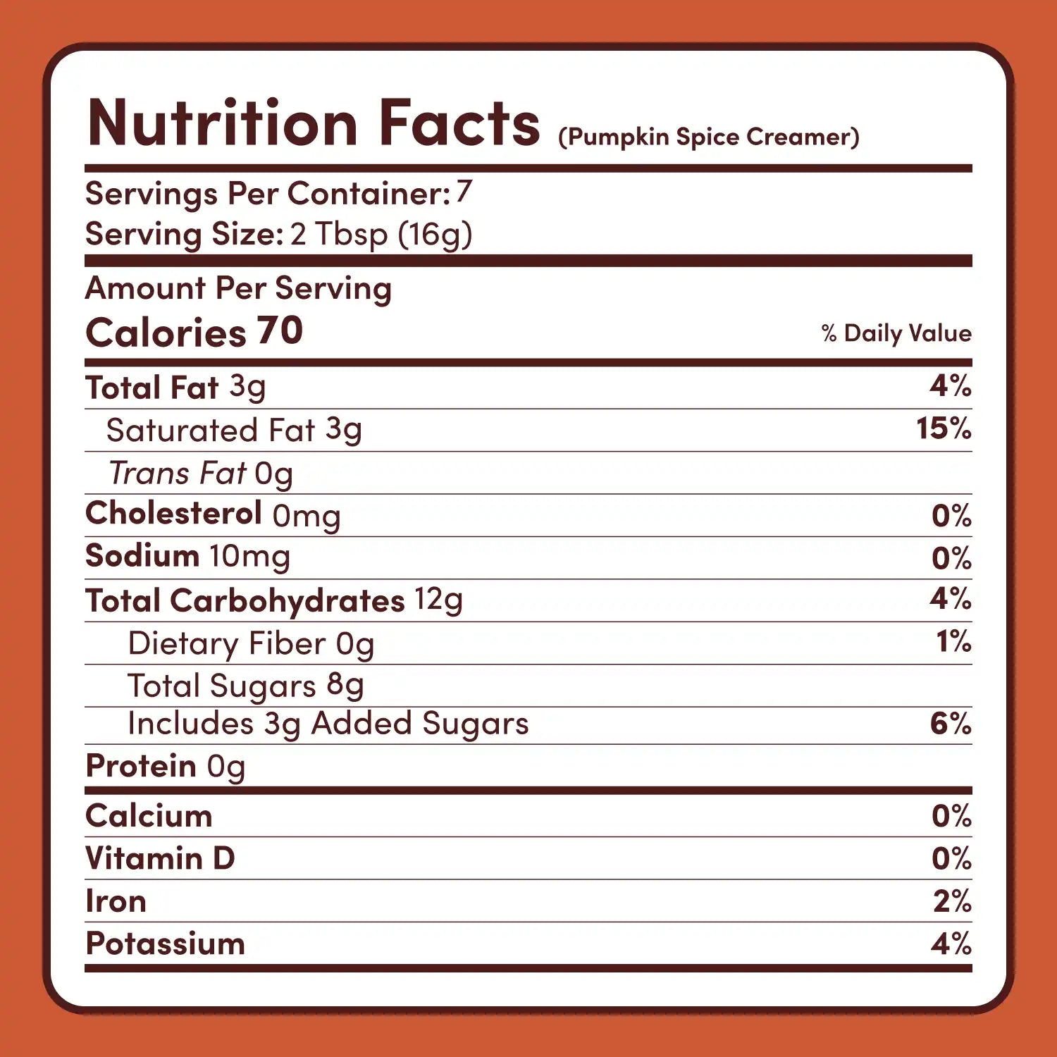 Pumpkin Spice Superfood Creamer Add-On (SPECIAL PRICING) - Clean Style