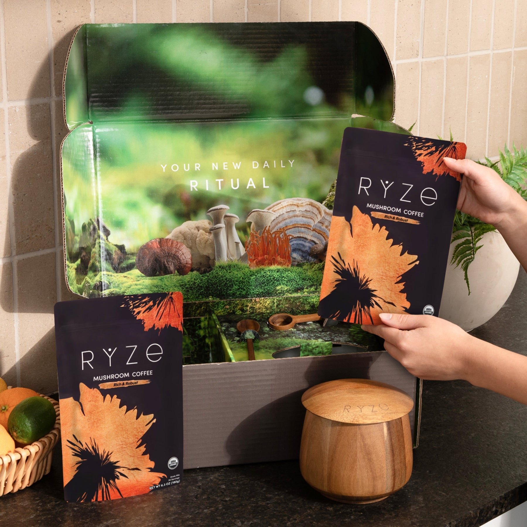 RYZE Ritual Set Dark Roast (90 Day Plan) - Classic Pick