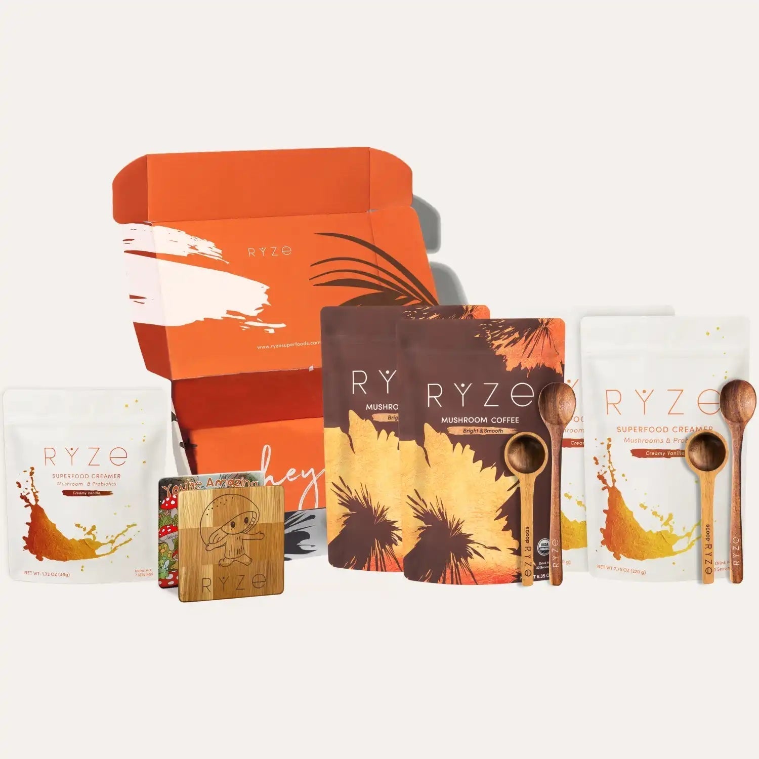 RYZE Lovers Gift Set (2 Coffees + 2 Creamers) - Easy Set