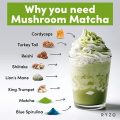 RYZE Organic Matcha Starter Kit (60 servings) - Classic Pick